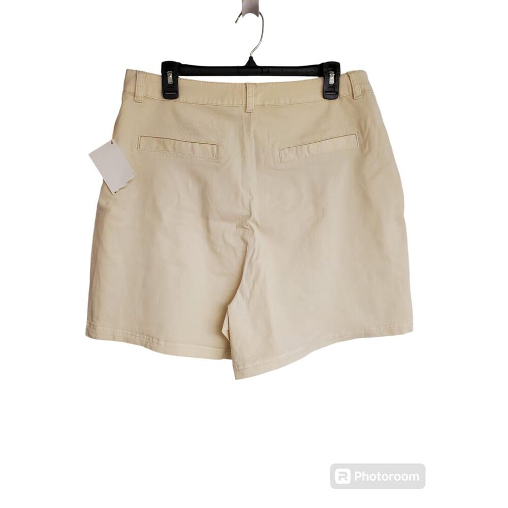 NEW NWT Women's Splendid Margaret High-Rise Trouser Shorts (Khaki) | Size XL - Picture 2 of 8